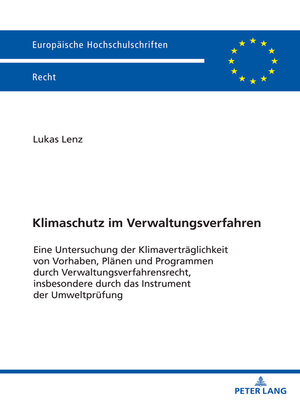 cover image of Klimaschutz im Verwaltungsverfahren